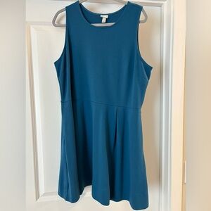 Teal Blue Sleeveless Dress XXL